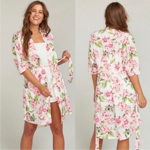 Show Me Your Mumu Brie Robe Garden Blooms Floral Robe Cottagecore Coquette Fairy - Picture 2 of 9